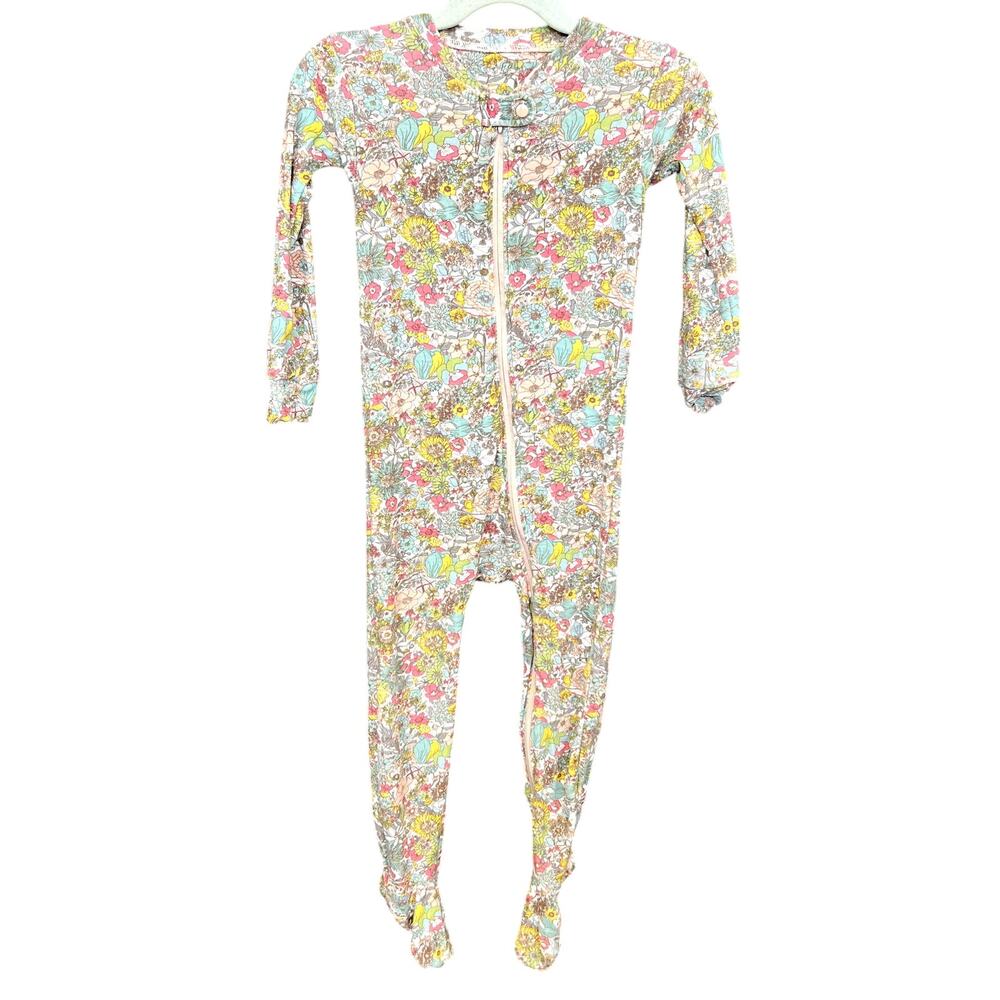 Vaenait Baby Floral Whimsical Full Zip One Piece Size 2T